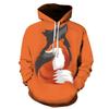 Animal Fox Hooded Ανδρική Γυναικεία Μόδα Φούτερ 3D εκτύπωσης Casual oversized πουλόβερ Hip Hop Harajuku Couple Streetwear Hoodies