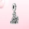 Genuine 925 Sterling Silver Charm Tinker Bell Pendant Fairytale Castle Fit Original Panjia Necklace Women Fashion Jewelry Gift