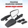 SEAMETAL 2Pcs Motorcycle Rearview Mirror 360-Degree Rotation Wide Angle Rear View Mirror Universal Alloy Motorbike Side Mirror