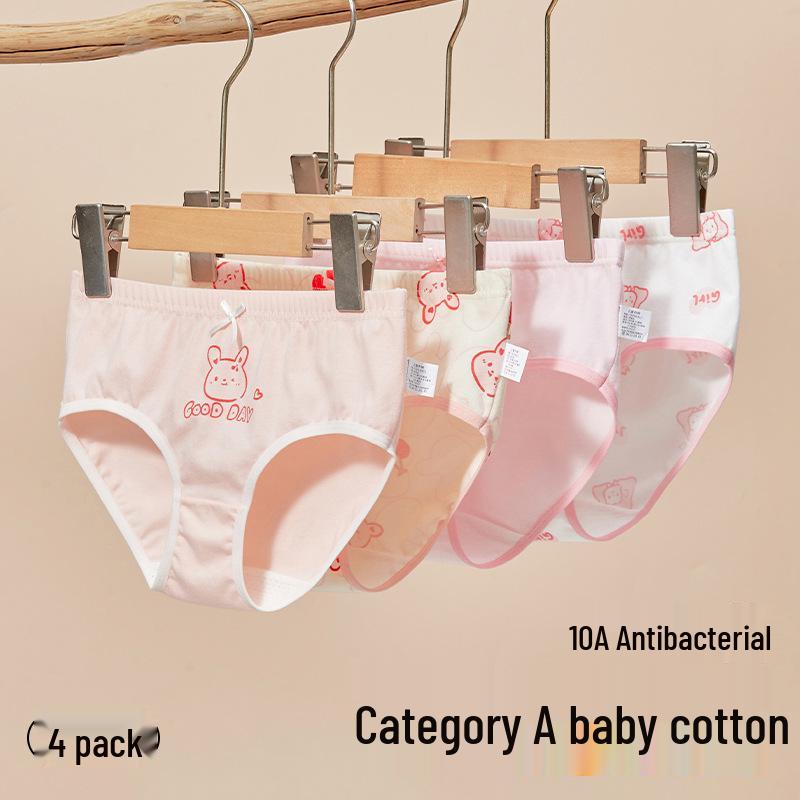 Girls' Pure Cotton Summer Underwear - Comfy, Non-Pinching Design for Toddlers