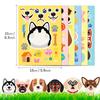 6/12sheets Cute Dogs Make a Face Puzzle Stickers Kawaii Animal Graffiti Decals DIY Assemble Jigsaw Education Reward Sticker Toy