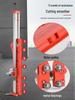 Multi-Functional Gypsum Board Cutter with Folding Handle and Dust-Free Stainless Steel Blade