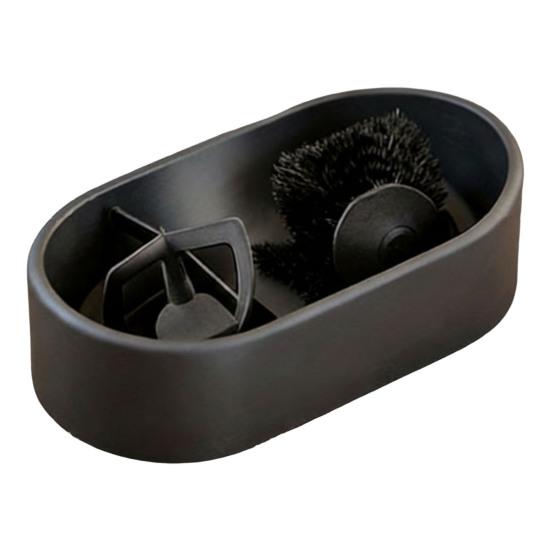 Sada na čištění kávového portafiltru Kávové portafiltry Tuhé čisticí nástroje se záchytnou miskou na kávovou sedlinu Čisticí kartáč Sada pro údržbu pro 51/53/58mm