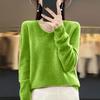 Women's Knit V-Neck Long-Sleeve Top Casual Comfort Long-Sleeve Blouse