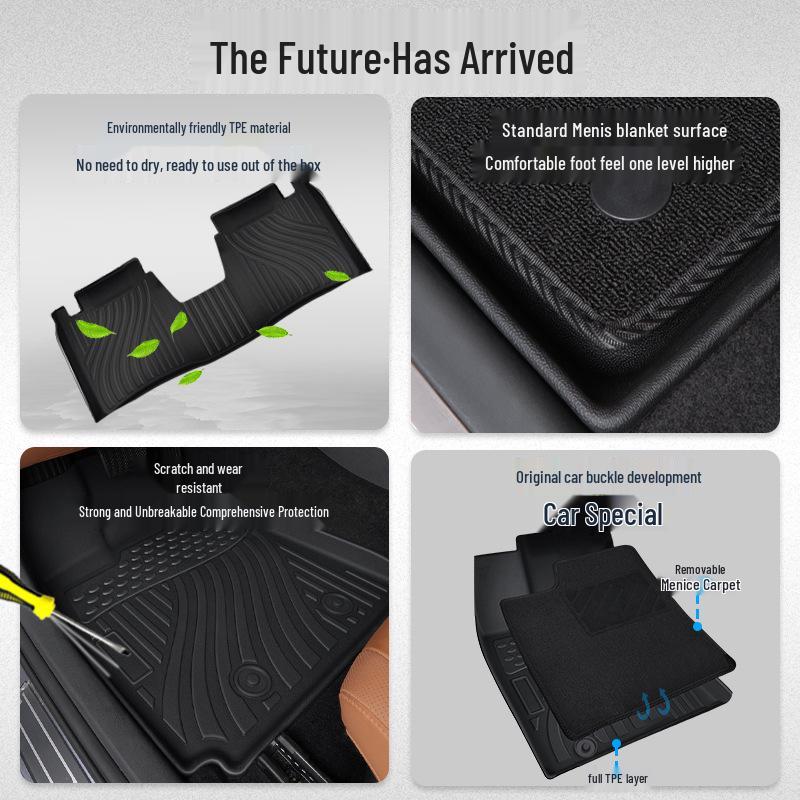 XPeng Floor Mats for P7+ M03 G6 G9 X9 P5 - Full Coverage TPE Interior Accessories