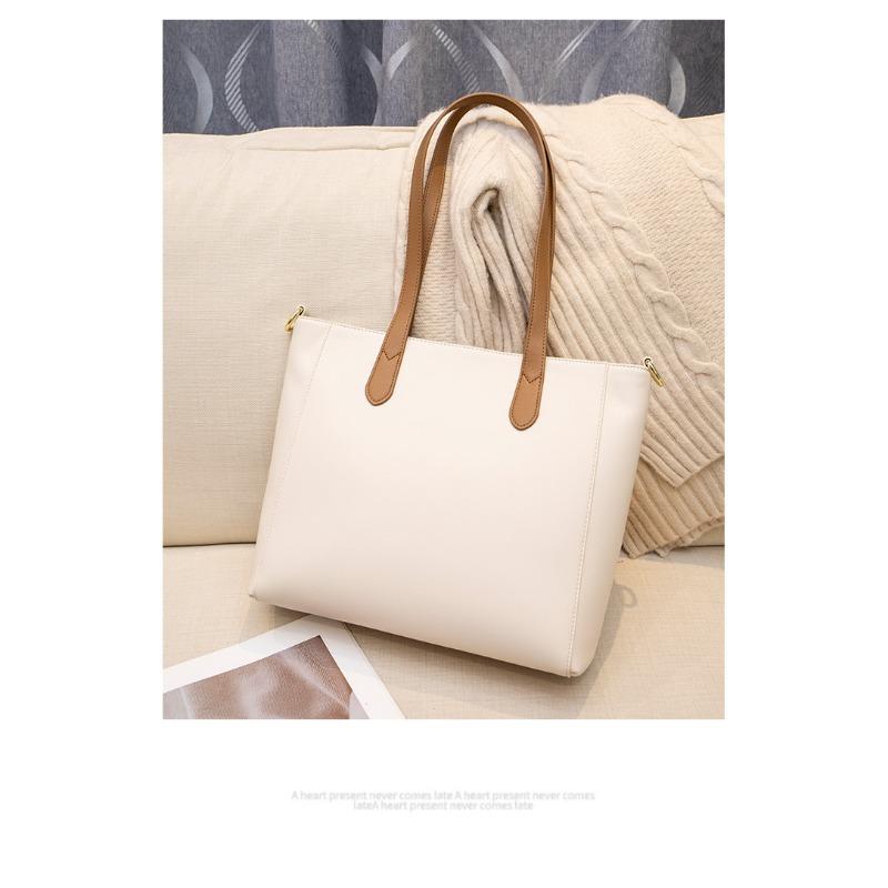 Textured Large Capacity Bag Female Genuine Leather 2SHOUKENPIJU-89269024 New Fashion Casual Shoulder Large Bag Ladies Handbag Tote Bag