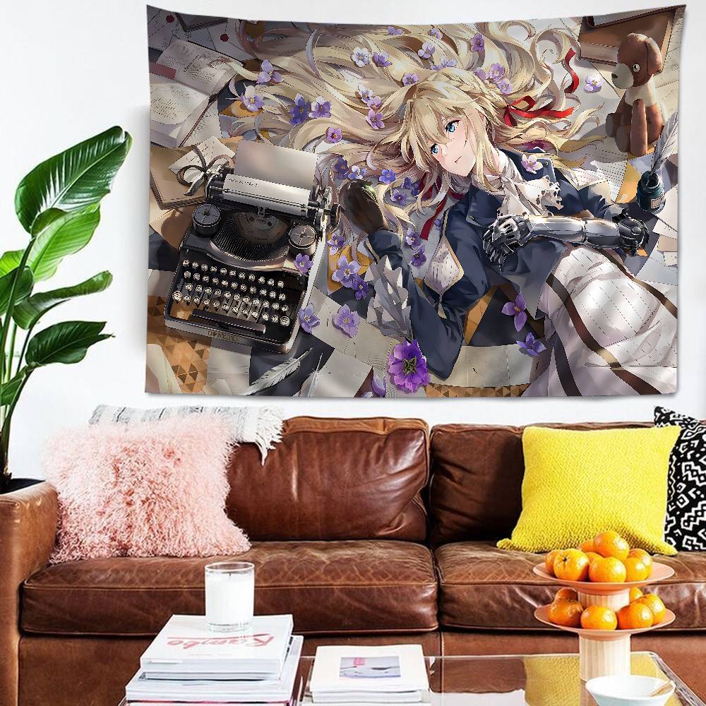 Anime Evergarden Cartoon Tapestry Wall Hanging Decoration Household Home Decor