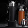 SamaDOYO 304 Stainless Steel Double Layer Insulated Cup Tea Water Separation Brewing Cup Portable Cup Travel Tea Set