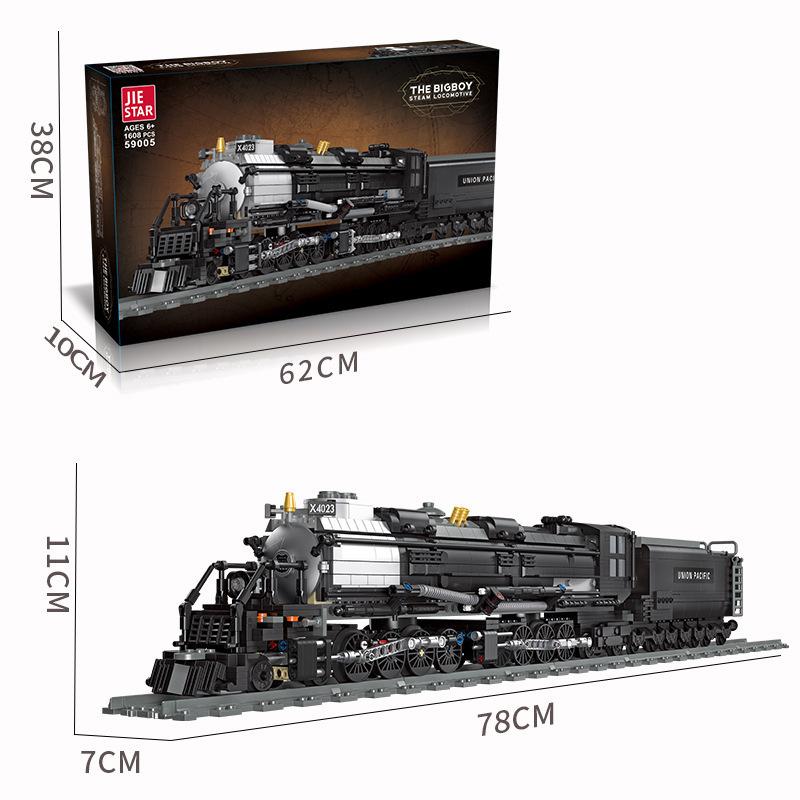 Jie Xing 59001-20TH10 Steam Locomotive Simulation Train Model Children's Assembled Building Blocks Boys Toys