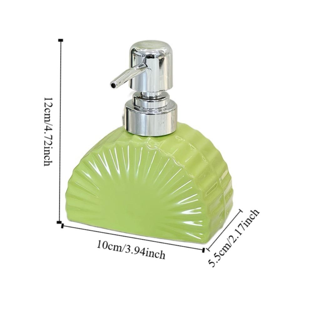 Exquisite Press Separate Bottle Light Luxury Shampoo Bottle Fan Shaped Lotion Bottle  Shower Gel