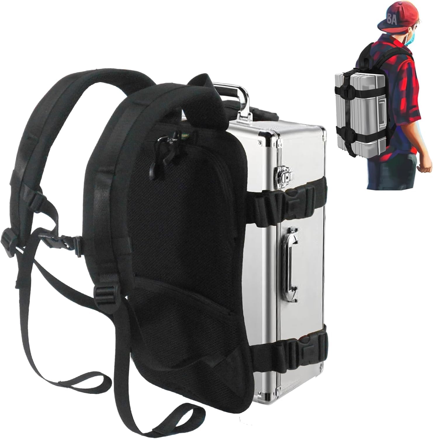 [DELTAMANN] Carry Band Backpack Type, Carry-on Strap for Suitcases, Carry-on Cases, Backpack Bags, Straps, Backpack Bands, Carry-on Bags, Carry-on