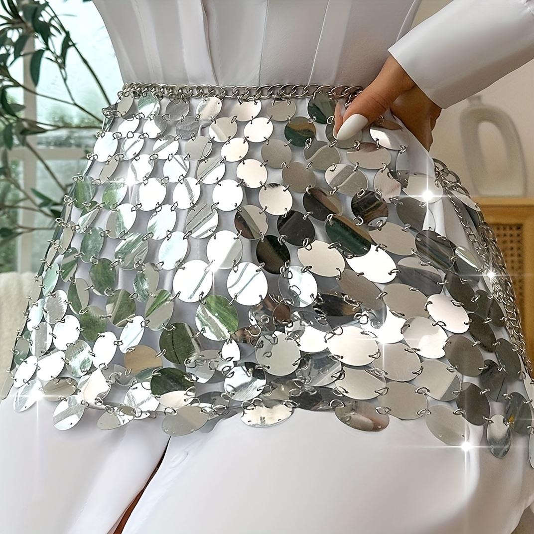 Сексуальный комплект на подтяжках с бусинами и блестками