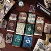 60 adet Vintage peri masalı çiçek malzeme etiket DIY Scrapbooking önemsiz günlüğü bitki kelebek günlüğü çıkartmalar mühür dekorasyon