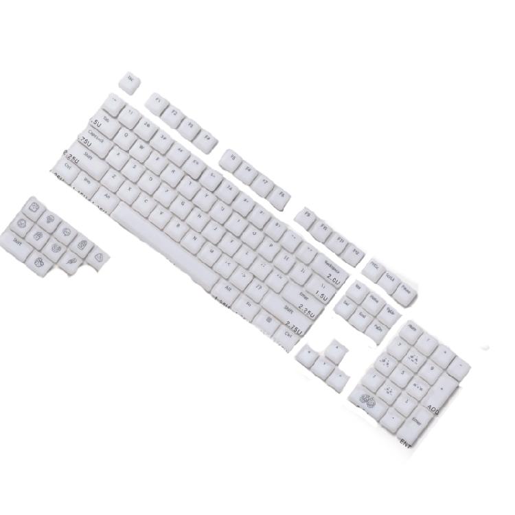 ABS Silicone Gamings Keycaps 115Key Mechanical Keyboards Jelly Puddings Translucents Keyset Small Keyboards Keycaps