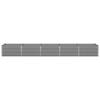 Planter Light Grey 400 X 80 X 45 Cm Steel