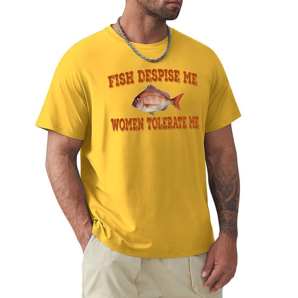 Fish Despise Me Women Tolerate Me T-Shirt Cute Tops Man T Shirt Sublime Plain White T Shirts Men