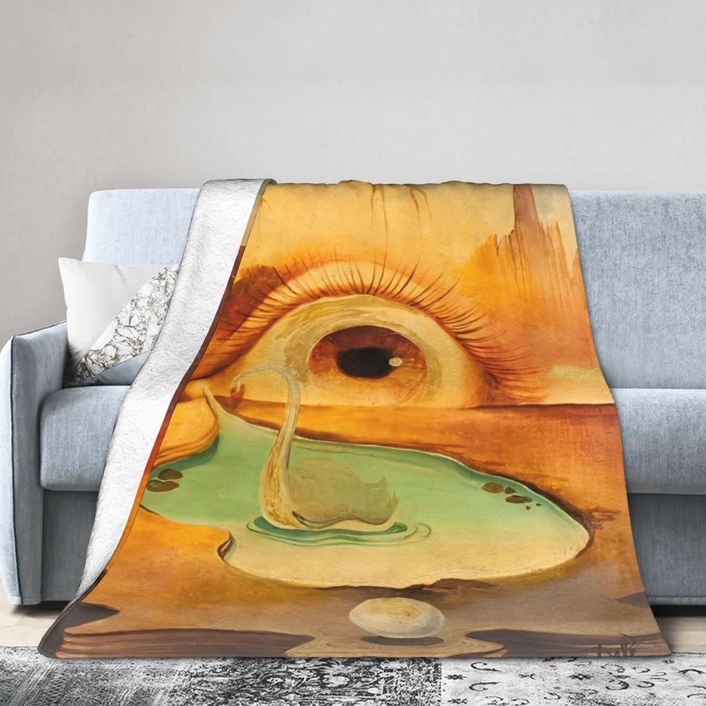 Salvador Dali Spanisches Öl Signiert Mode Decken Surrealistische Szene Fleece Überwurf Mode Decke Schlafzimmer Sofa Dekoration Dünne Tagesdecke Porta