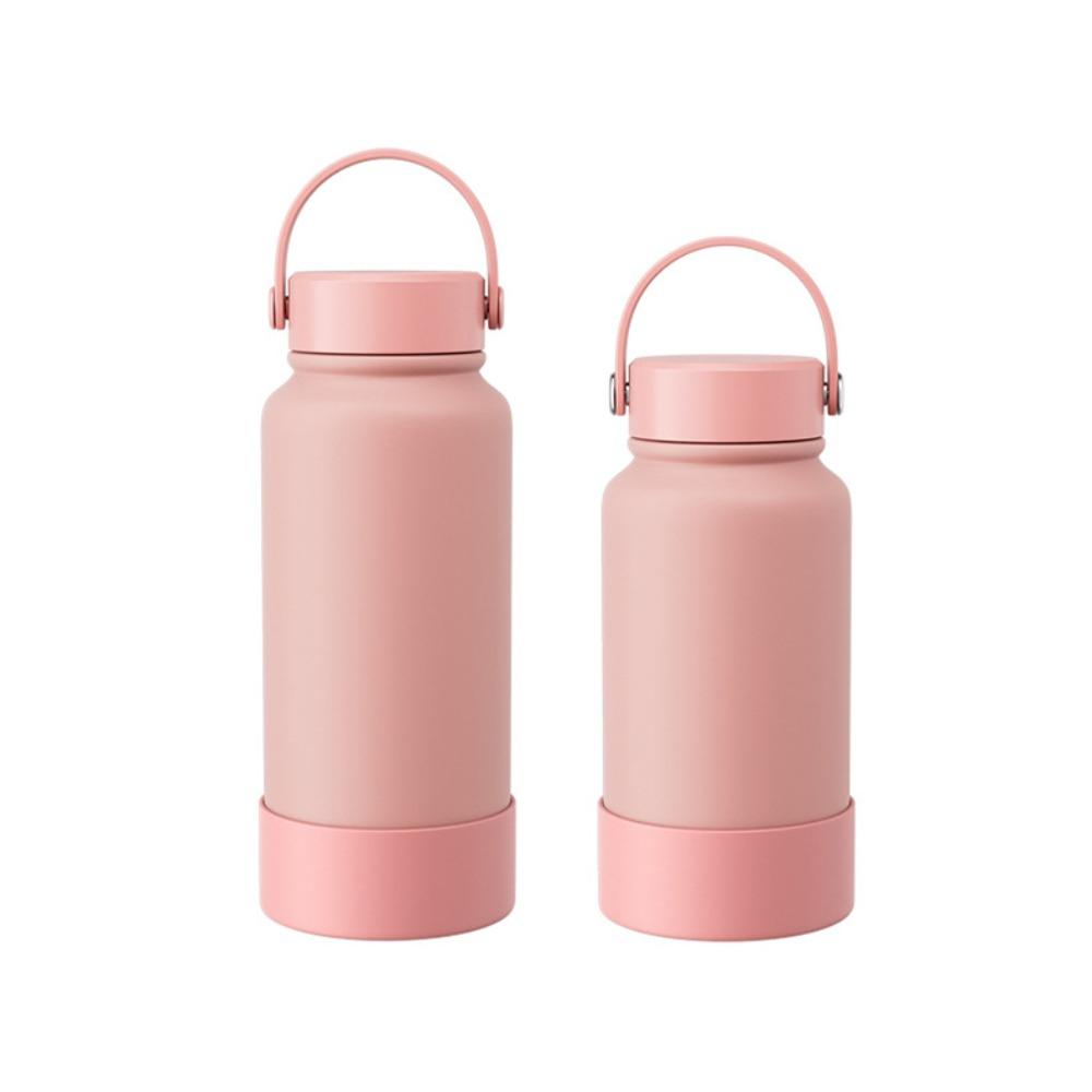 

Solid Color Insulated Water Bottle 650/1000ml Thermal Car Cup Portable Vacuum Cup 650ml розовый