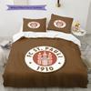FC St. Vzorovaný povlak na peřinu Pauli Sada povlečení Domácí dekorace Dárek (1 * povlak na peřinu + 2 * povlak na polštář bez jádra)