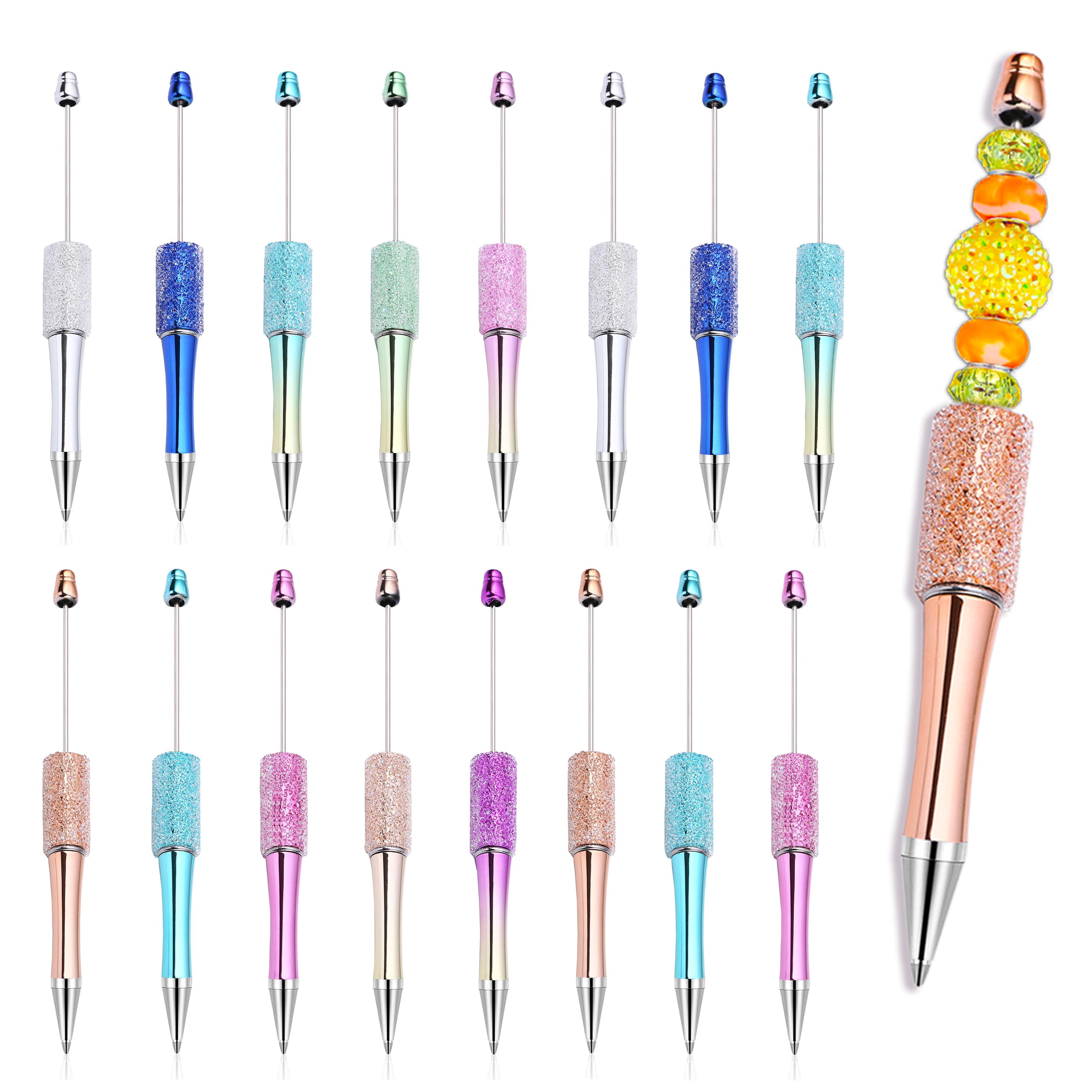 

10Pcs Wholesale Full Star Beaded Pen Creative DIY Handmade Sticker Set Diamond Beaded Ballpoint Pens 10Pcs чёрный