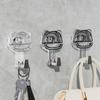 Plastic Door Wall Vacuum Hooks Wall Hanging Keys Clothes Hooks Multifunctional Towel Racks  Kitchen