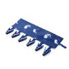 Clothes Socks Hanger with 6 Clips Strong Load-bearing Fastener Tape Design Folding Clothes Hanger Clips Towel Drying Rack
