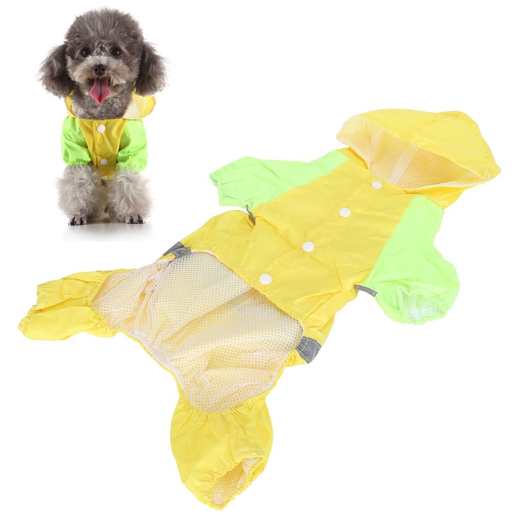 Płaszcz przeciwdeszczowy dla zwierząt Wodoodporna kurtka dla psa z paskiem odblaskowym Oddychająca Lekka do spacerów na świeżym powietrzu