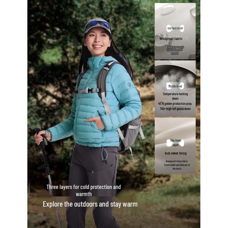 Bosideng B250131048 Hooded Lightweight Down Jacket