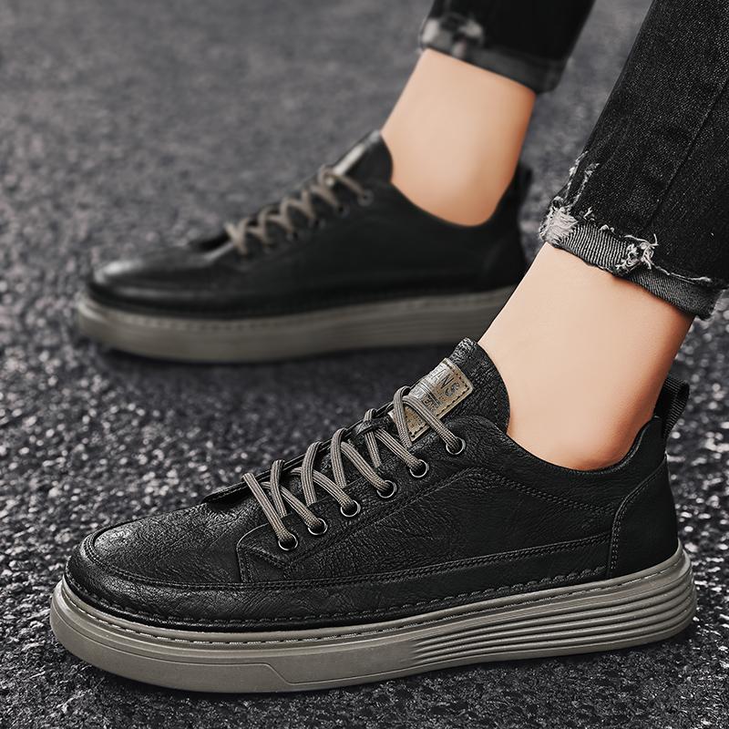 Pánské ležérní čtyřsezónní módní skateboardingové studentské pohodlné tenisky chlapecké trendy měkká podrážka prodyšné boty