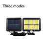 Outdoor Solar Lights Waterproof 160COB Split Wall Lamps 3 Modes Motion Sensor Remote Control for Garden Patio Path Street Lights