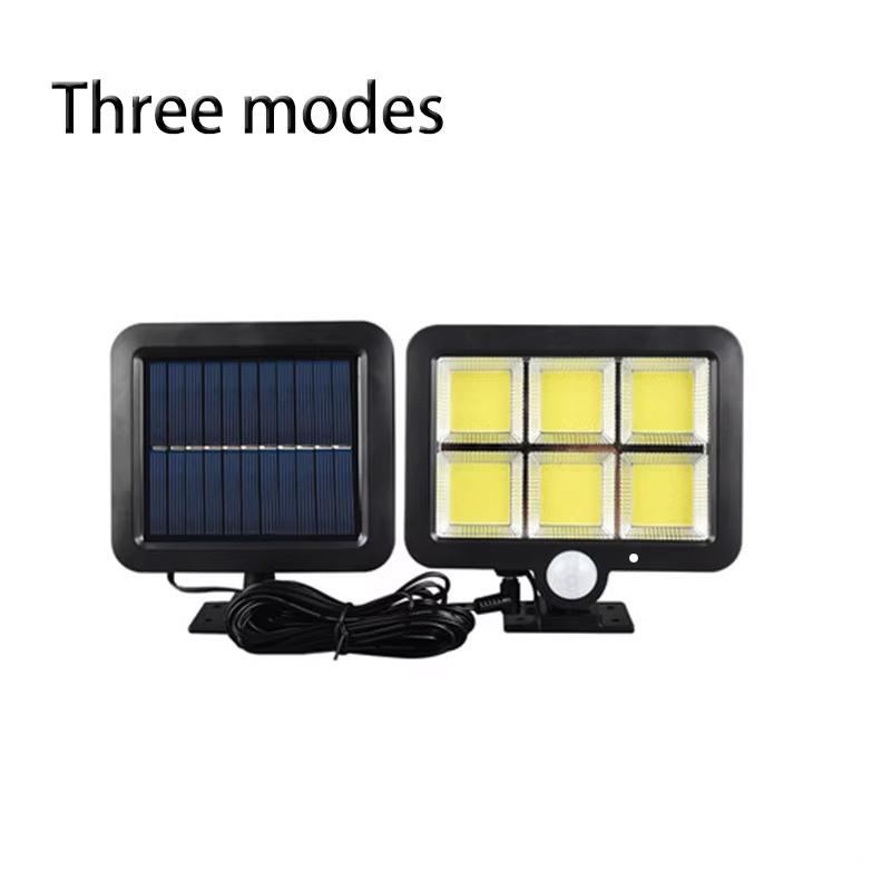 Outdoor Solar Lights Waterproof 160COB Split Wall Lamps 3 Modes Motion Sensor Remote Control for Garden Patio Path Street Lights