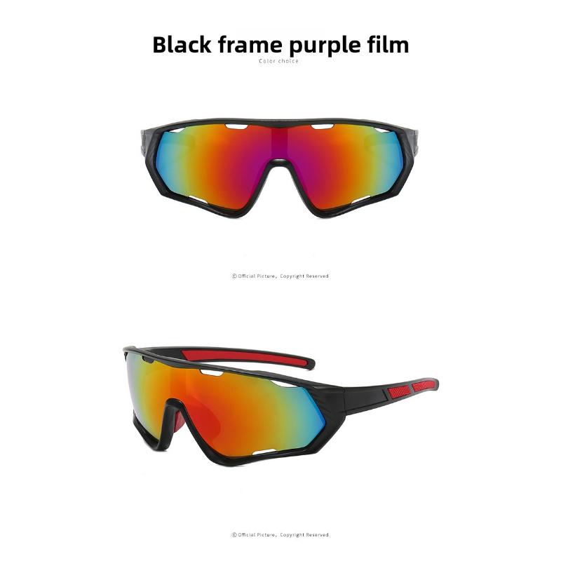 New colorful bicycle riding glasses women's sunglasses European and American outdoor sports sunglasses men's