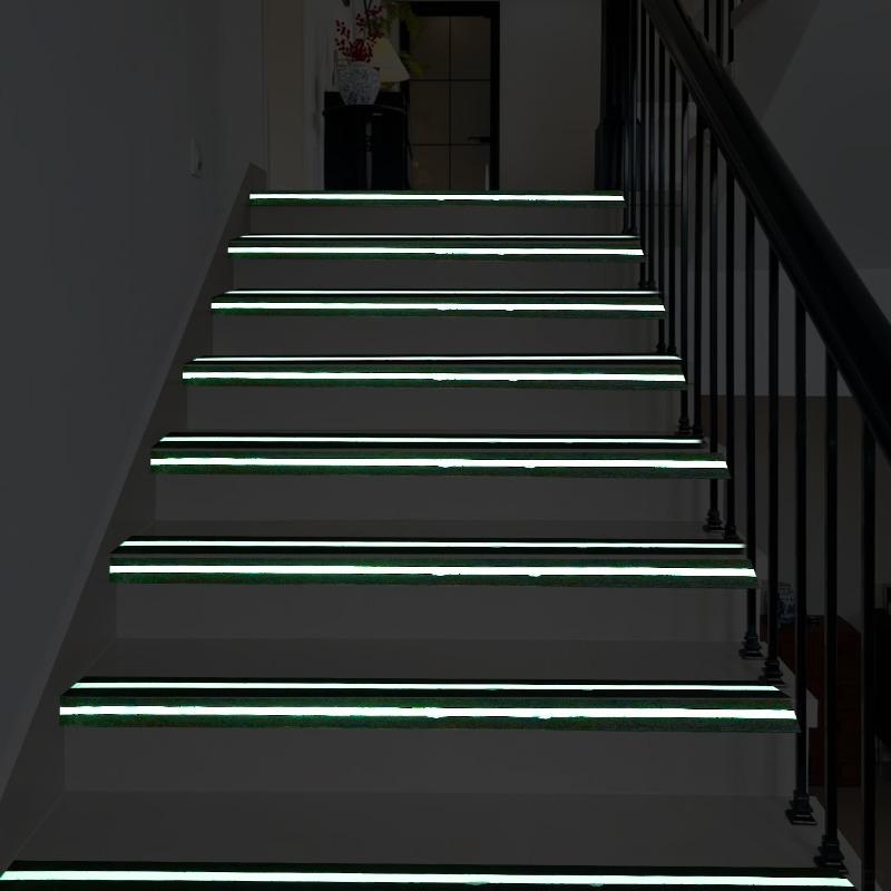 Anti Slip Warning Tape Luminous Long Lasting Non Slip Texture Secure Stickiness Dark Glow Easy Cutting Home Office Warning Tape