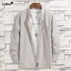 2023 New Spring and Autumn Fashion Trend Business Casual Lapel Single Breasted Long Sleeve Solid Loose Oversize Men's Shirt