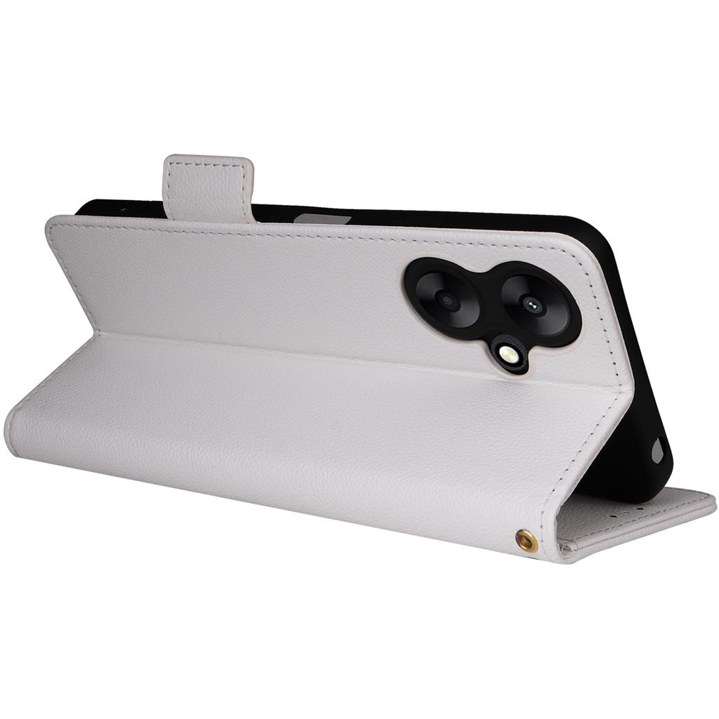 For Xiaomi Redmi 13C 5G/Redmi 13R 5G/Poco M6 5G Case with Wrist Strap Leather Cell Phone Cover