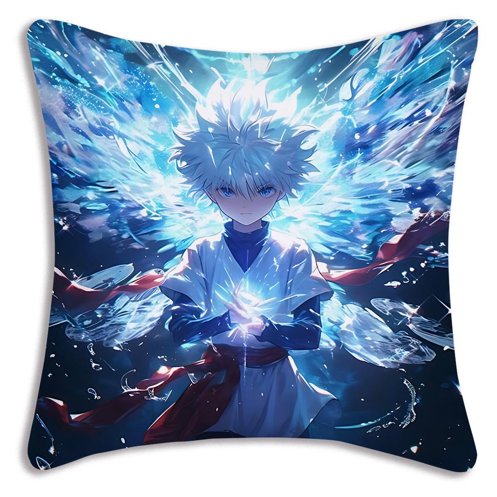 Anime For h-Hunter X HunterS Pillow Covers Cartoon Sofa Decorative Home Double-sided Printing Short Plush Cute Cushion Cover