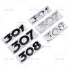 3D Car Sticker Rear Trunk Badge For Peugeot 206 207 301 307 308 408 508 2008 YTWY3 3008 4008 5008 Letters Replace Emblem Accessories