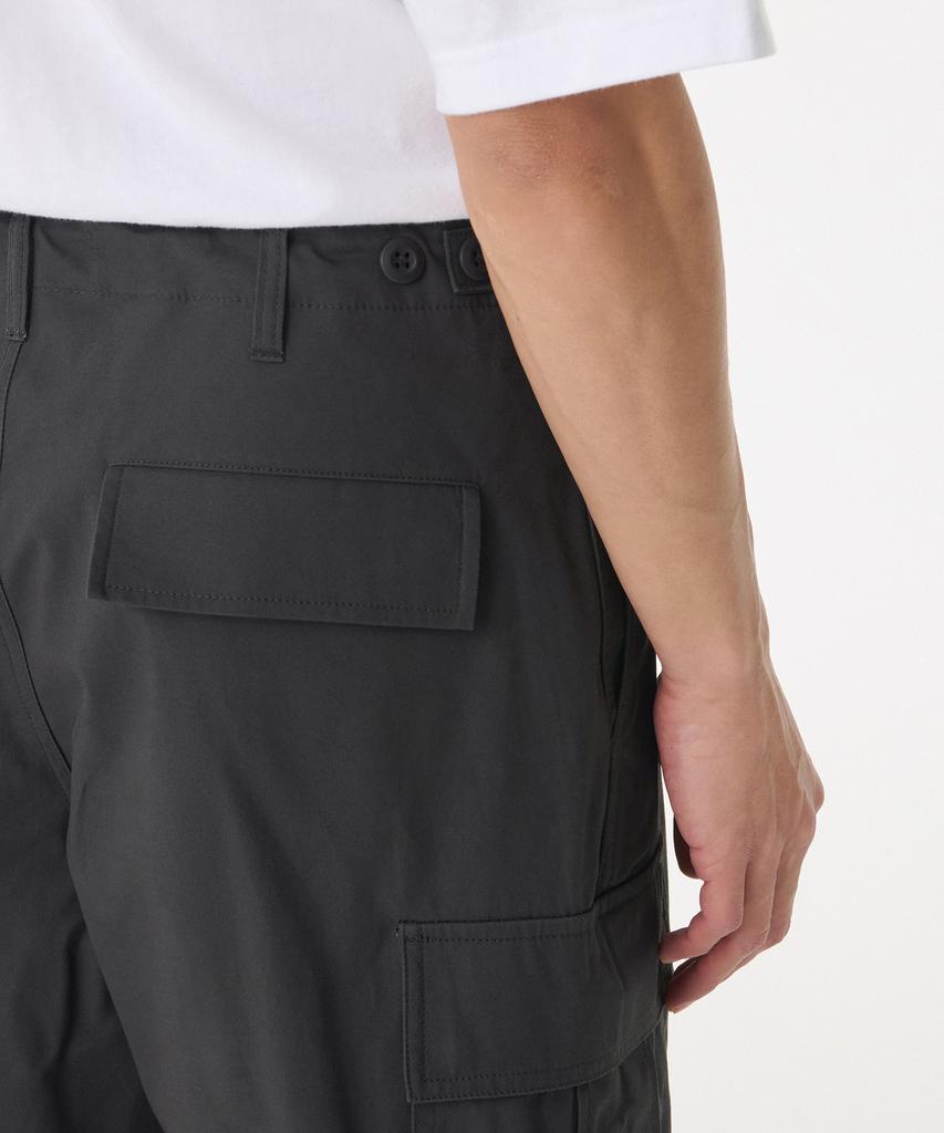MUSINSA STANDARD Cotton Wide Side Zipper Cargo Pants [Dark Gray]