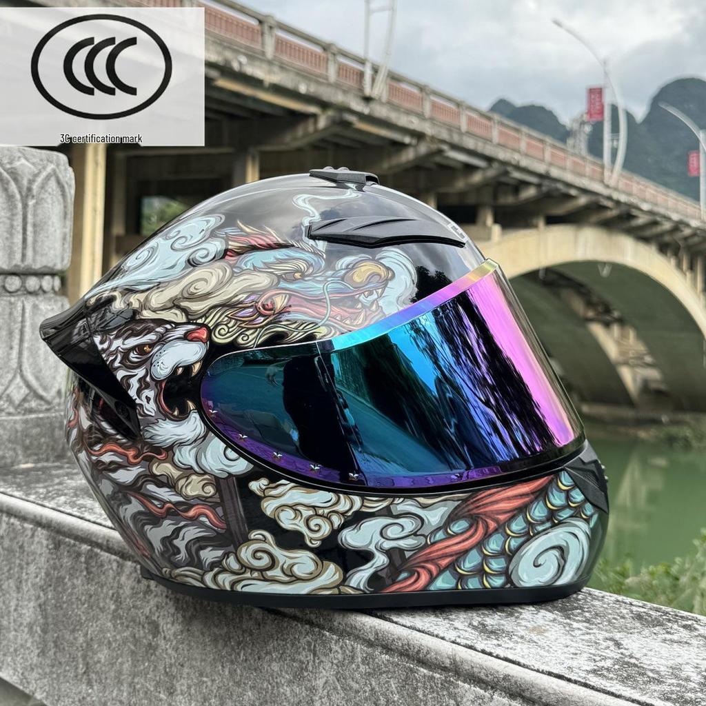 3C Certified Bluetooth All-Season Windproof Full Face Motorcycle/Scooter Helmet for Couples