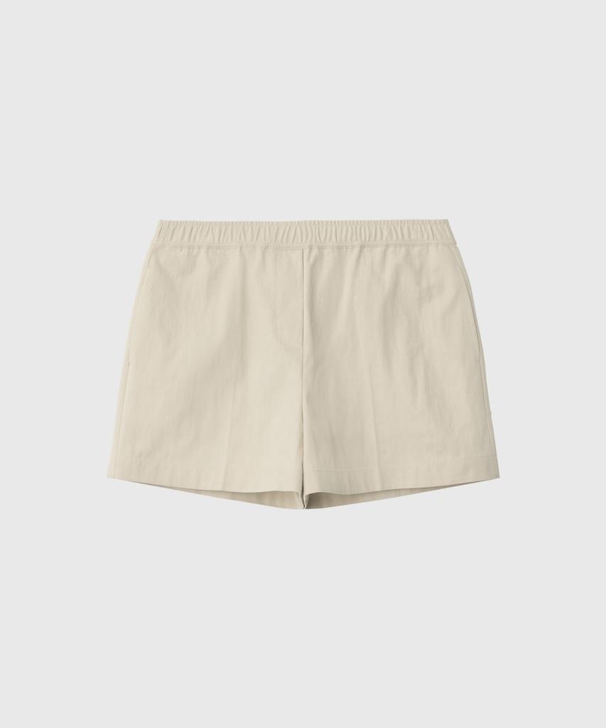 Lugkaeseuteu Sky Cotton Banding Shorts_Light Beige