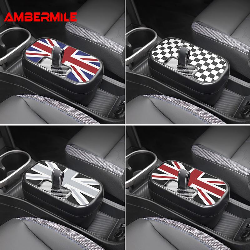 Central Control Storage Box For BMW Mini Cooper F65 F66 2024 2025 Central Armrest Storage Box Car Accessories