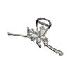 1pc/2pcs Metal Butterfly Gripper Clip for Women's New High-end Style, Shark Clip At the Back of the Head, Large Hair Clip