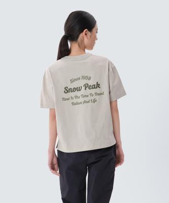 SNOWPEAK APPAREL Aerocool Women'S Color Semi-Crop Short Sleeve T-Shirt (S25Mwfts77) Light Beige