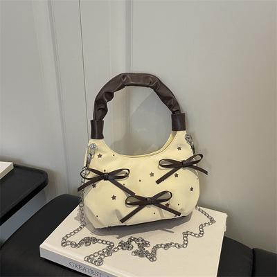 Bows Fashion and Stylish Chain Bag, Small and Fresh Mini Crossbody Bag