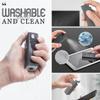 2-in-1 Bildschirmreiniger Spray-Set Tragbare Bildschirmreinigungs-Werkzeuge Mikrofasertuch Für iPhone Apple Watch Xiaomi PC Laptops Handy