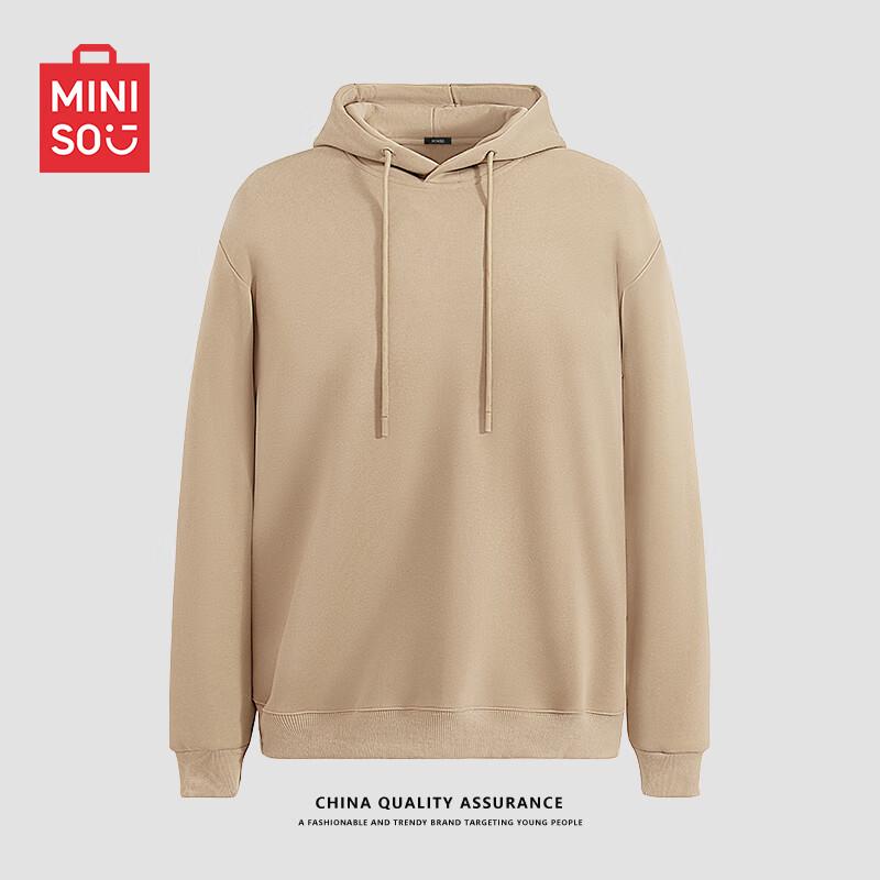 MINISO Herren Einfarbiger Locker Geschnittener Hoodie