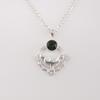 Green Tourmaline Gemstone 925 Sterling Silver Jewelry Handmade Pendant 1.43" CP-38-5