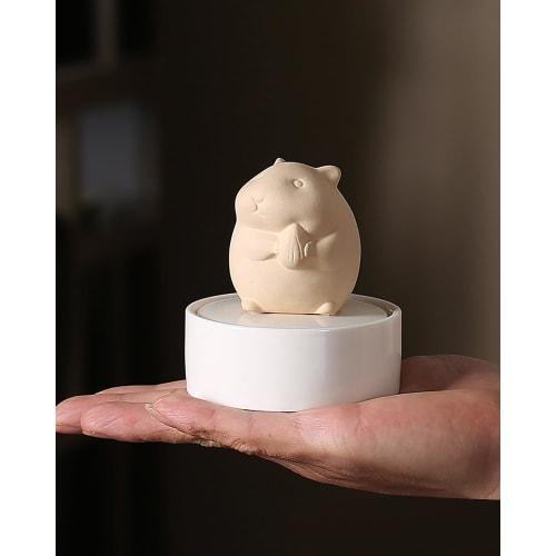 AOVOCO Mini Urn, Perfect for Keeping Ashes, Cute and Popular Ceramic Cremation Urn, Permanently Sealed, Perfect for Pet Loss Relief, Family Remembranc