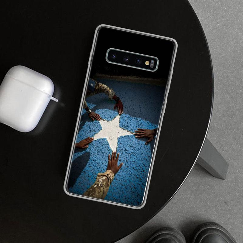Somali Somalia National Flag Phone Case Cover for Samsung Galaxy S26 S25 Edge S24 S23 Ultra S22 Plus S21 FE S20 + Art Customized