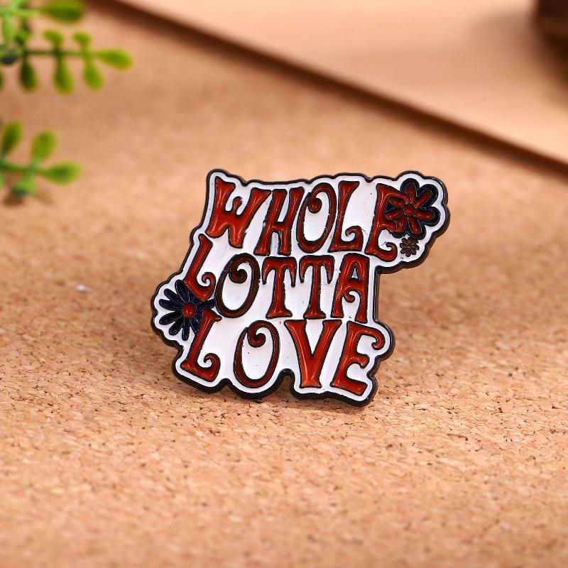 Creative Cartoon English Alphabet Series Alloy Brooch Fashion Versatile Metal Badge Clothes Accessories Clothing